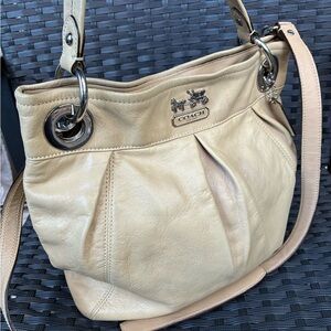 Coach Bag,Coach Tan Leather Shoulder Bag